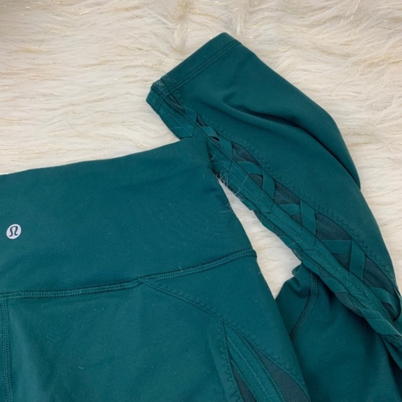 Lululemon High Times 7/8 Pant Rhythm Deep Green 8 - Picture 8 of 8